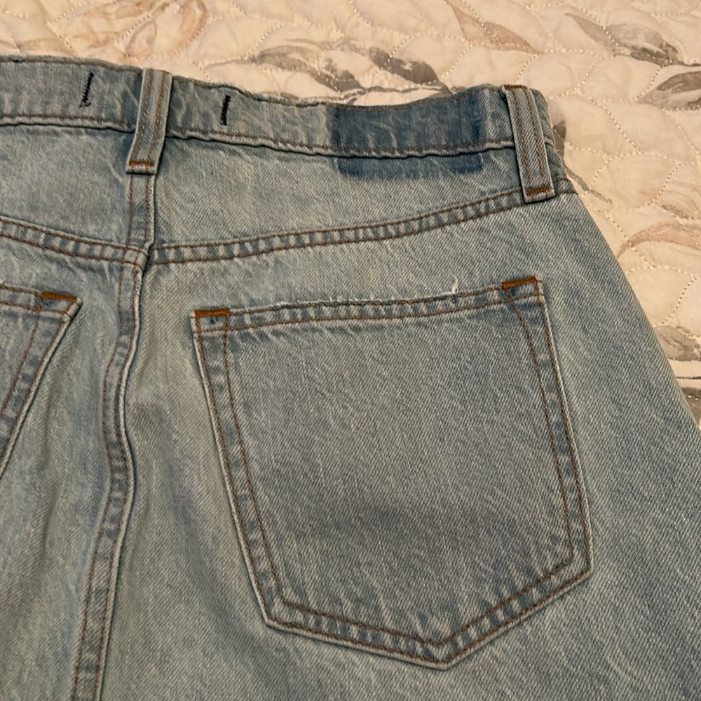 Abercrombie & Fitch Blue Mini Skirt Casual Denim - Picture 7 of 8